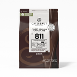 Callebaut Belgium, 811 Dark Chocolate 54.5%, 2.5 kg callets