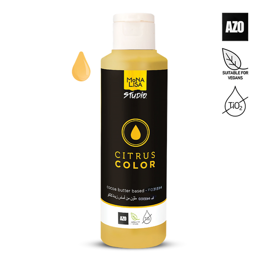 Coloured Cocoa Butter CITRUS YELLOW - 245gr