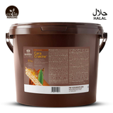 Brown bucket with a label featuring 'Cara Cara' chocolate, 'Barry Callebaut' brand, and 'Cocoa Horizons' logo on a white background.
