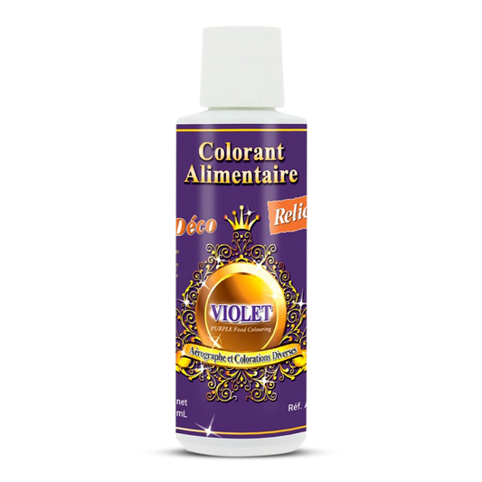 Deco Relief (France) Water Base Highly Concentrated Food Colorant VIOLET - 125ml