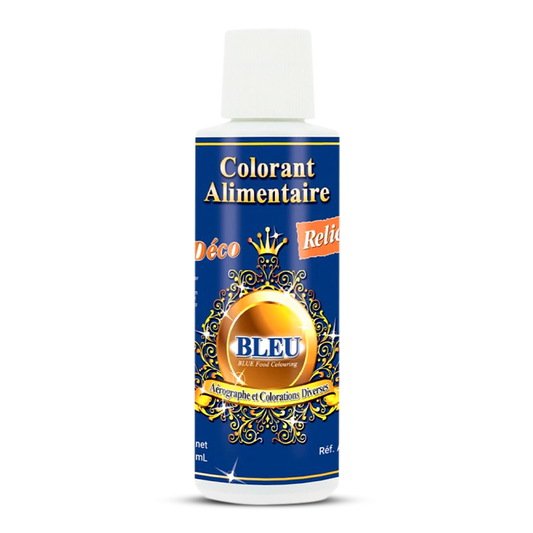 Deco Relief (France) Water Base Highly Concentrated Food Colorant BLUE - 125ml
