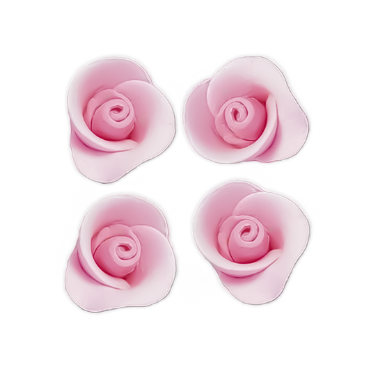 DecoRelief (France) Gumpaste Flowers SMALL PINK ROSE - 96 PCS
