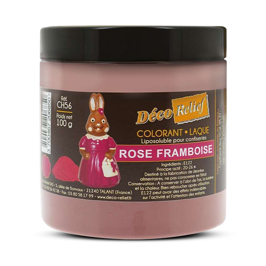 Deco Relief (France) Fat Base Food Colouring Powder Raspberry Pink - 100gr