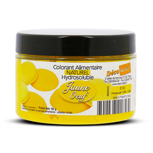 Deco Relief (France) Water Soluble Natural Food Colourant Powder YOLK YELLOW