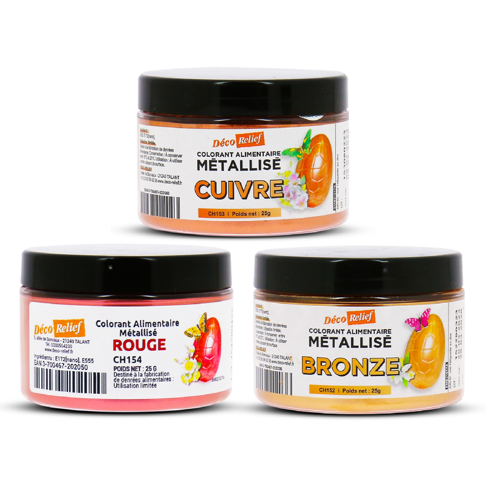 Deco Relief (France) Metallic Food Colouring Powder - 25gr