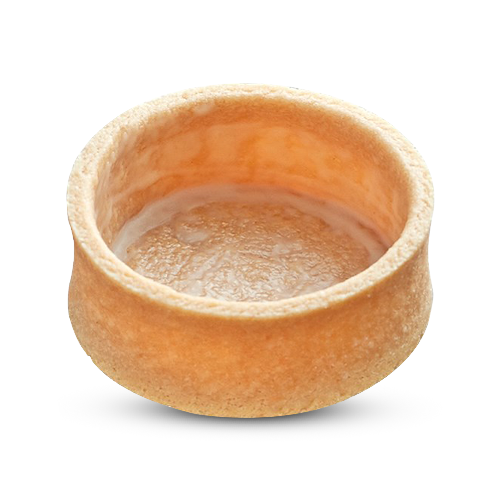 Frozen Vanilla Round tart shells coated with butter - Mini