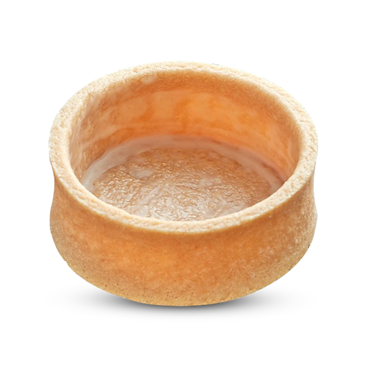 Frozen Vanilla Round tart shells coated with butter - Mini
