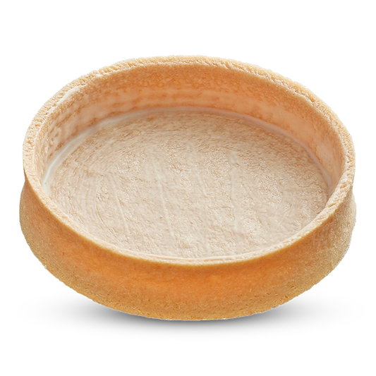 Frozen Vanilla Round tart shells coated with butter - Large
