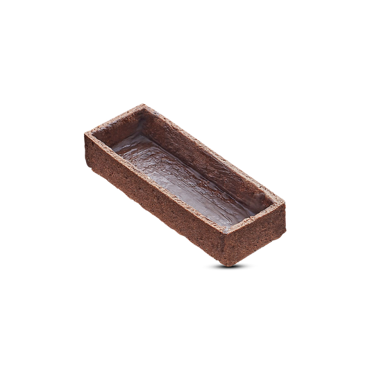 Frozen Chocolate Rectangle tart shells coated with butter - Mini