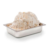 EVS09015White Chocolate Gourmet Variegato for Gelato & Pastry 6kg | Bella Bianca Metal container filled with vanilla ice cream, Gelato