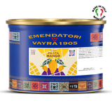 Pasta Mango can with Emendatori Vayra 1905 branding on a white background