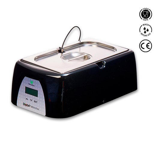 Digital ultrasonic cleaner with brand logo on a white background