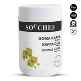 Jar of Kappa Gum powder by Soc Chef on a white background