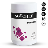 White container with 'SOC CHEF' branding and pink geometric design on a white background