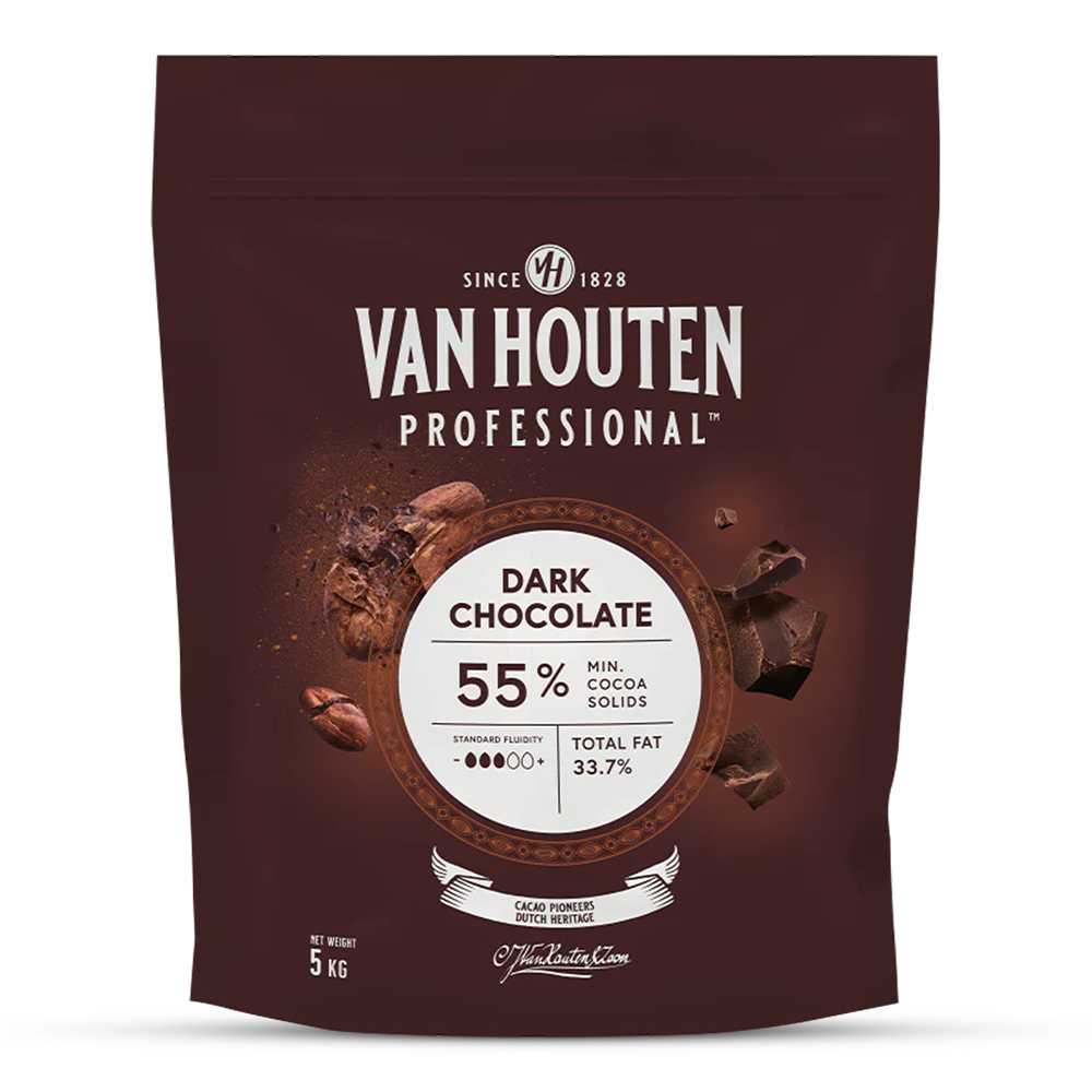Dark Chocolate Couverture, 55% Min Cocoa - 5Kg Coins