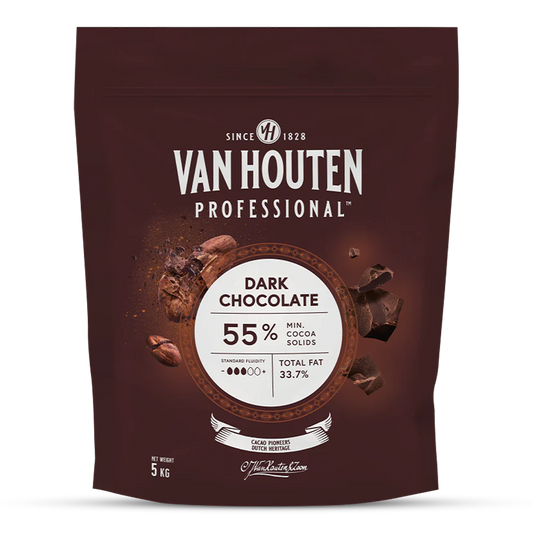 Dark Chocolate Couverture, 55% Min Cocoa - 5Kg Coins