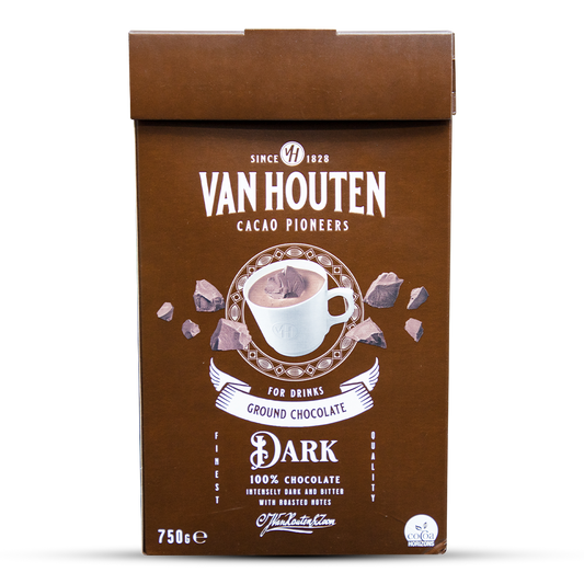 Van Houten Ground Dark Chocolate For Drinking - 750g