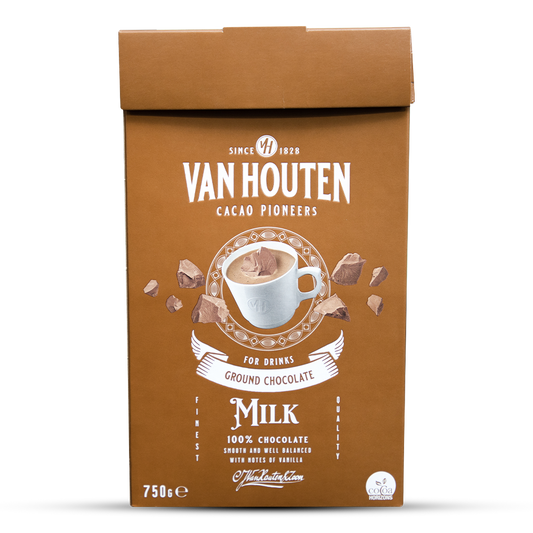 Van Houten Ground Milk Chocolate For Drinking - 750g
