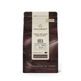 Callebaut Belgium, 811 Dark Chocolate 54.5%, 1kg callets
