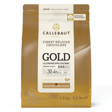 Callebaut Belgium, Gold Chocolate ,30.4% 2.5Kg callets