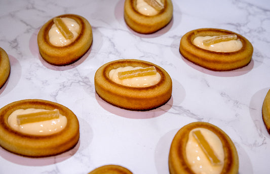 Gluten Free Lemon Cake with candied lemon peel