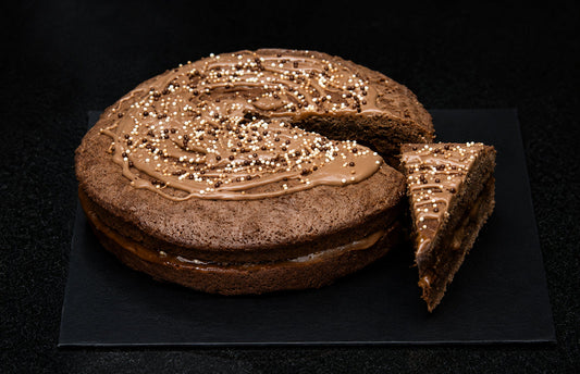 Chocolate Compound Cake with Mango Filling