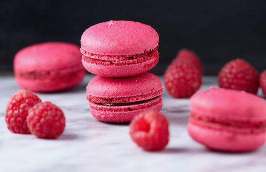 Coloured Raspberry Ganache