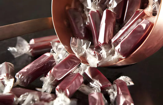 Raspberry Caramels