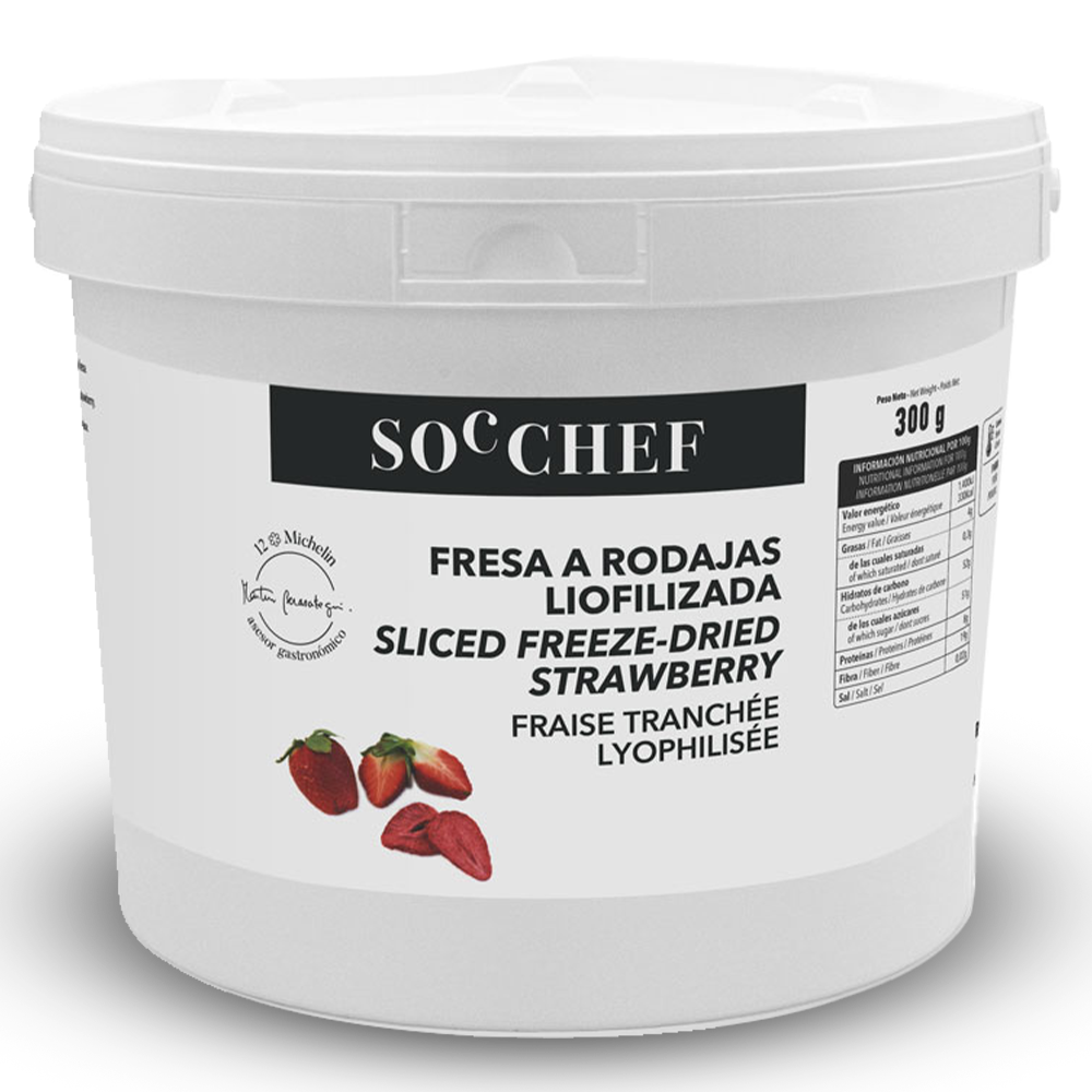 Sliced freeze dried Strawberry