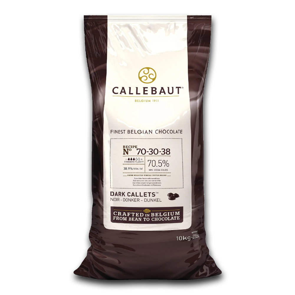 Callebaut Belgium, 70-30-38 Dark Chocolate 70%, 10kg callets