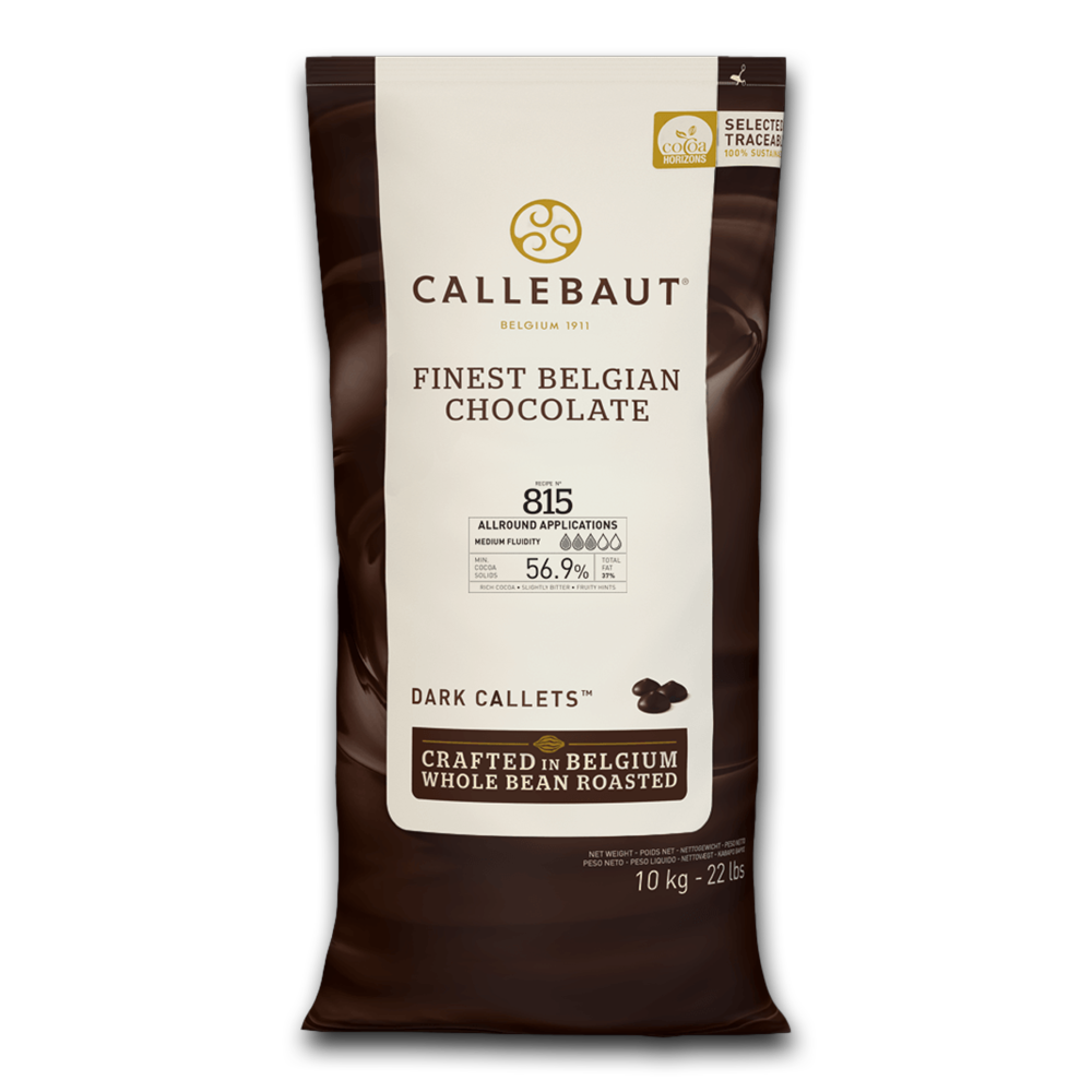 Callebaut Belgium, 815 Dark chocolate 56.9%, 10kg Coins