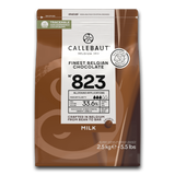 Callebaut Belgium, 823 Milk chocolate, 2.5 kg callets