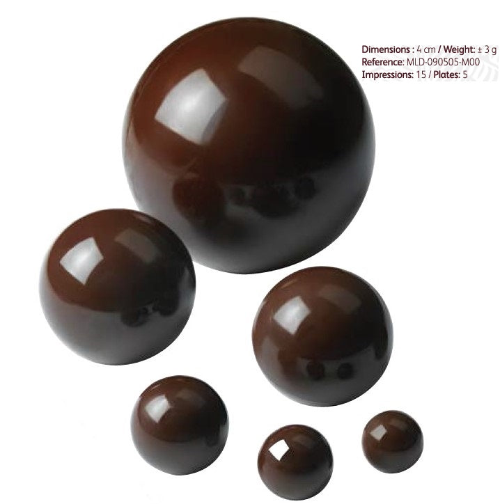 Cacao Barry Polycarbonate Mould Half Sphere 4cm