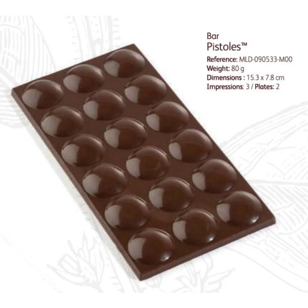 Cacao Barry, Polycarbonate (Plastic) Mould Bar Pistoles