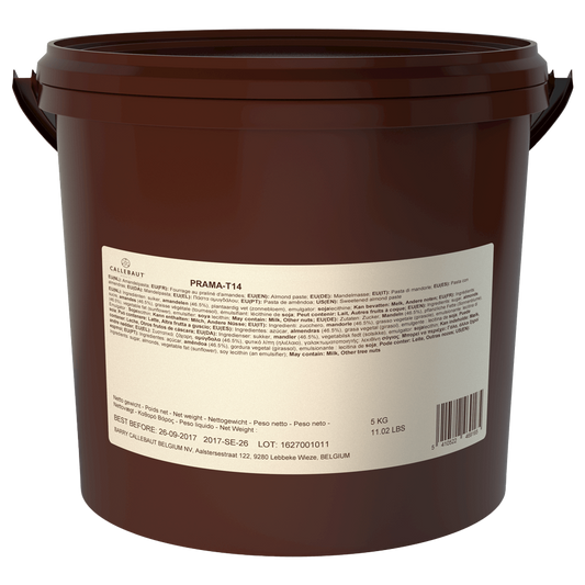 Callebaut Belgium,PRAMA almond praline pastes, nut-based filling, 5 kg bucket