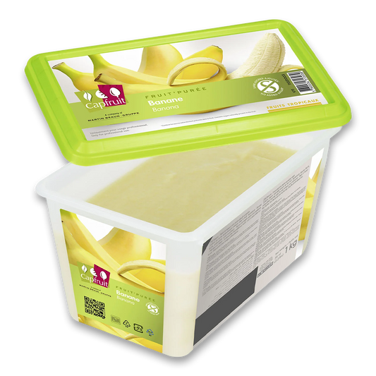 Capfruit (France),Banana Frozen Fruit Puree No Added Sugar - 1kg Tub