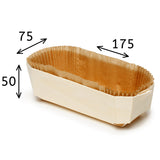 BARONNET+TINY Wooden Baking Molds With Paper Liners - Pack Of 8pcs