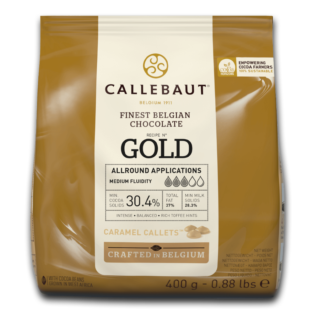  Callebaut Belgium, Gold Chocolate ,30.4% 400g callets