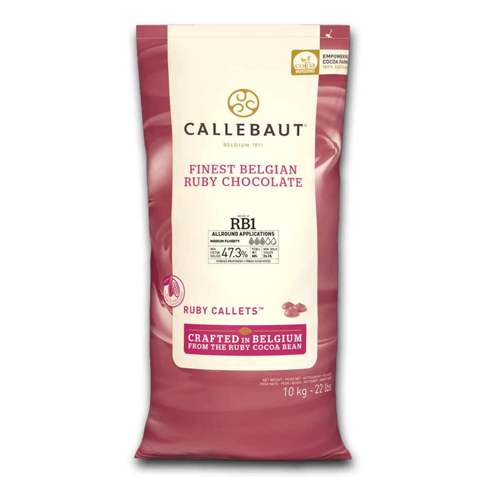  Callebaut Belgium, Ruby Chocolate ,47.3% 10kg callets