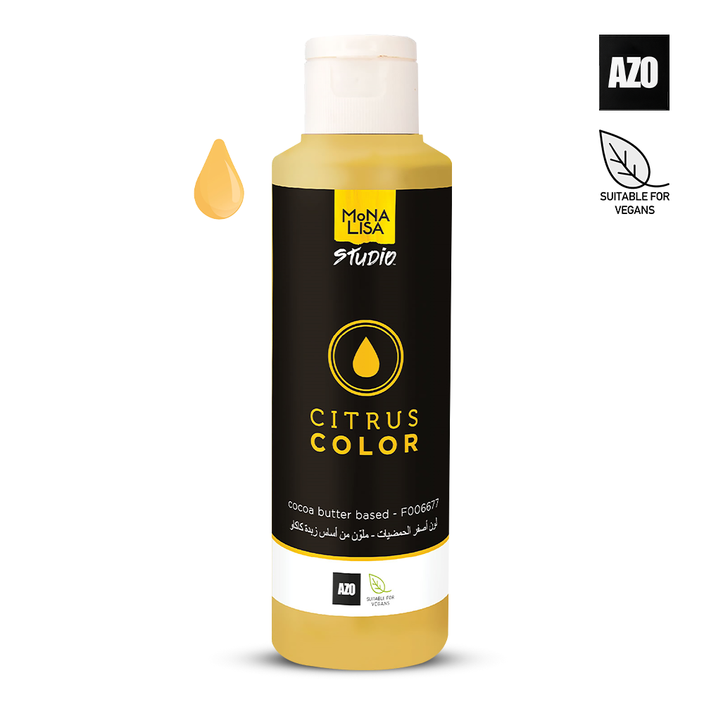 Coloured Cocoa Butter CITRUS YELLOW - 245gr