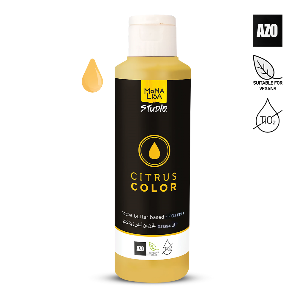 Coloured Cocoa Butter CITRUS YELLOW - 245gr
