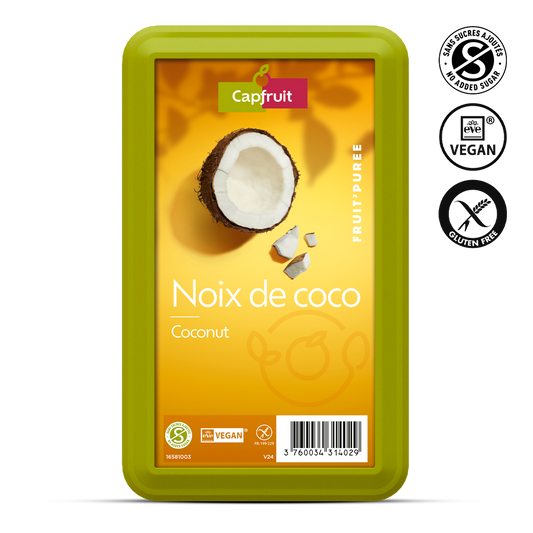 Coconut Frozen Fruit Puree With 10% Added Sugar - 1kg Tub