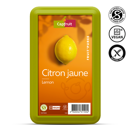 Lemon juice and pulp Frozen Fruit Puree No Added Sugar - 1kg Tub