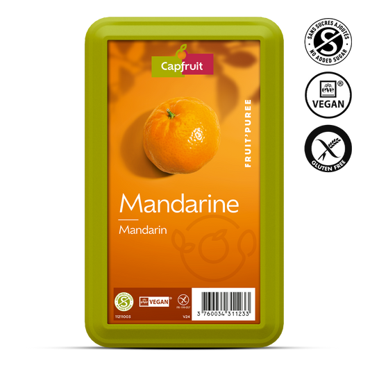 Mandarin Frozen Fruit Puree No Added Sugar - 1kg Tub