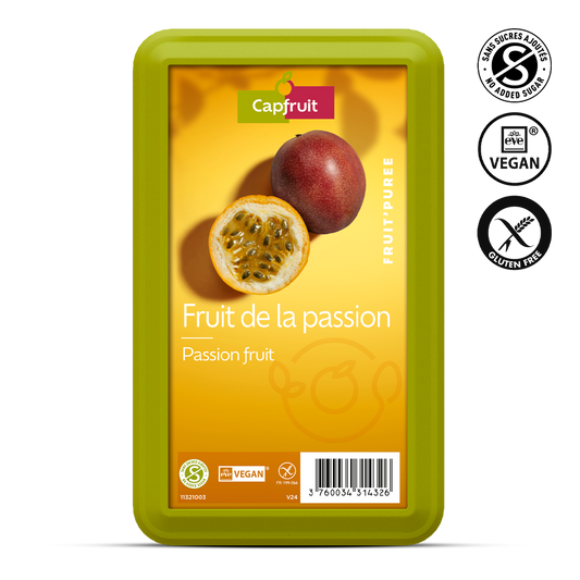 Passion Fruit Frozen Fruit Puree No Added Sugar - 1kg Tub