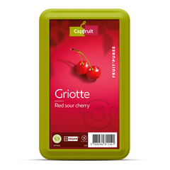 Red Sour Cherry Frozen Fruit Puree With 10% Added Sugar - 1kg Tu