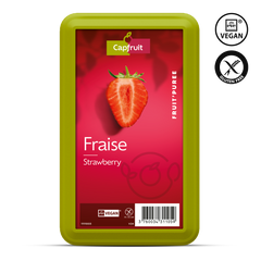 Strawberry Frozen Fruit Puree With 10% Added Sugar - 1kg Tub