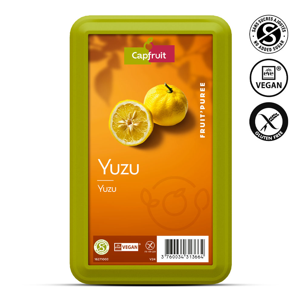 Yuzu Frozen Fruit Puree No Added Sugar - 1kg Tub