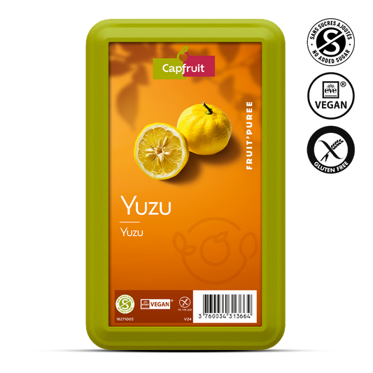 Yuzu Frozen Fruit Puree No Added Sugar - 1kg Tub