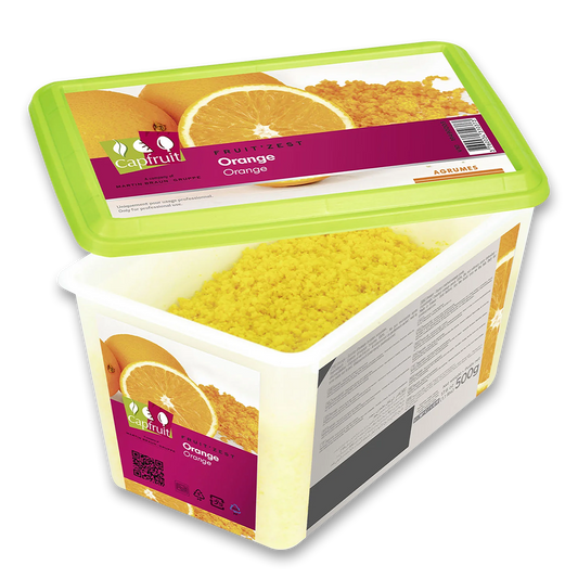 Frozen orange zest, Capfruit France, 500 gr Tub